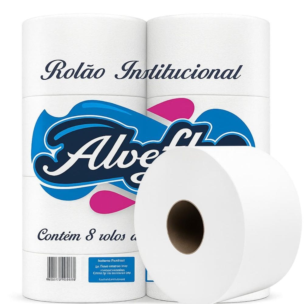Papel Higiênico Rolão Institucional Alveflor 300M