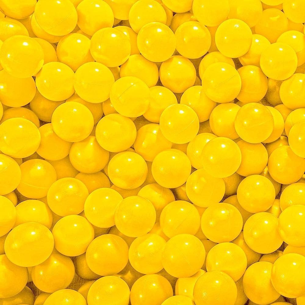 50 Bolinhas De Piscina Amarelas Que Não Amassam