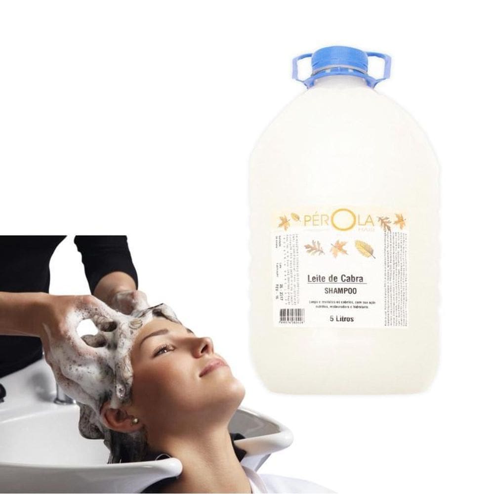 Shampoo 5 Litros Leite Cabra Salão Cabelereira Profissional