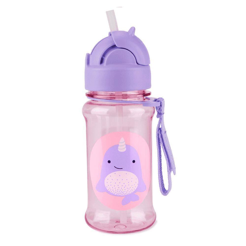 Garrafinha Flip Tritan 355Ml Zoo Baleia Narval Skip Hop