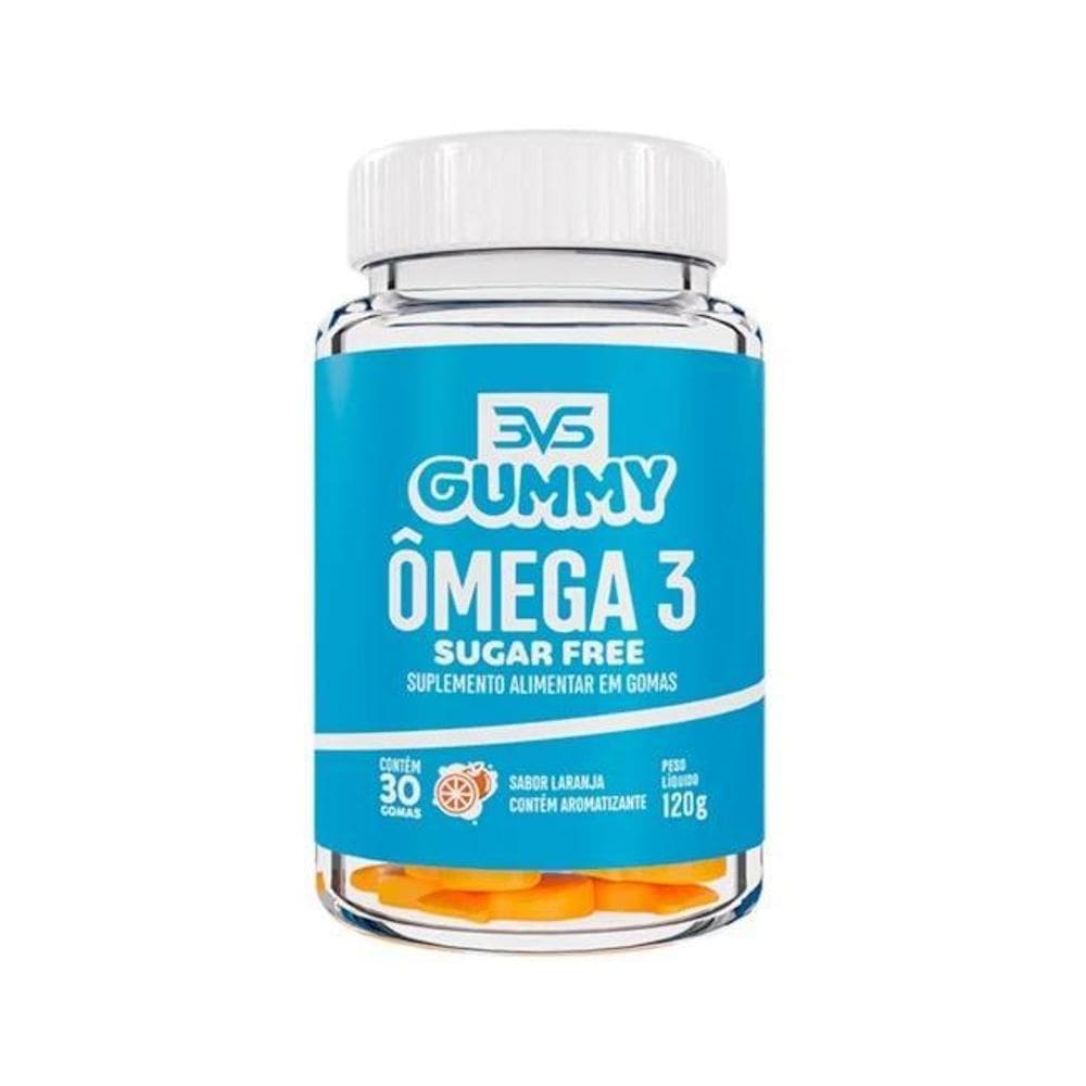 Ômega 3 Sugar Free 30 Gomas Laranja 3Vs