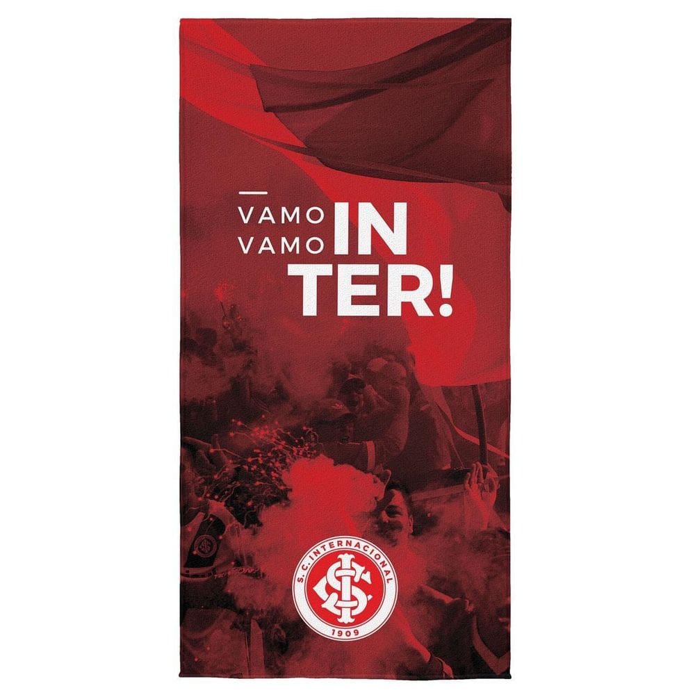 Toalha Sc Internacional Praia Banho Aveludada Times