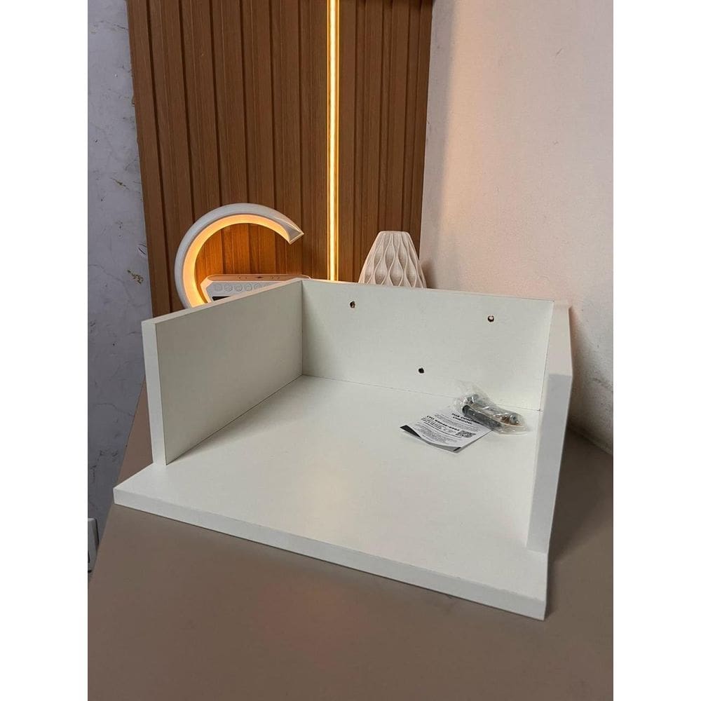 Suporte Nicho Airfryer Mdf Branco De 4L - 35X35