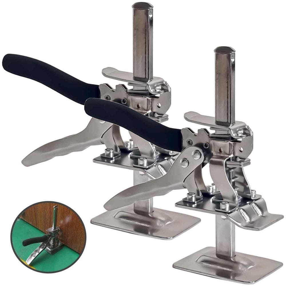 Kit 2 Macaco Suporte Elevação Levantador Porta Móvel Painel