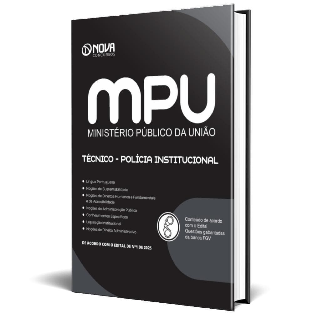 Apostila Concurso Mpu 2025 Técnico Do Mpu Polícia
