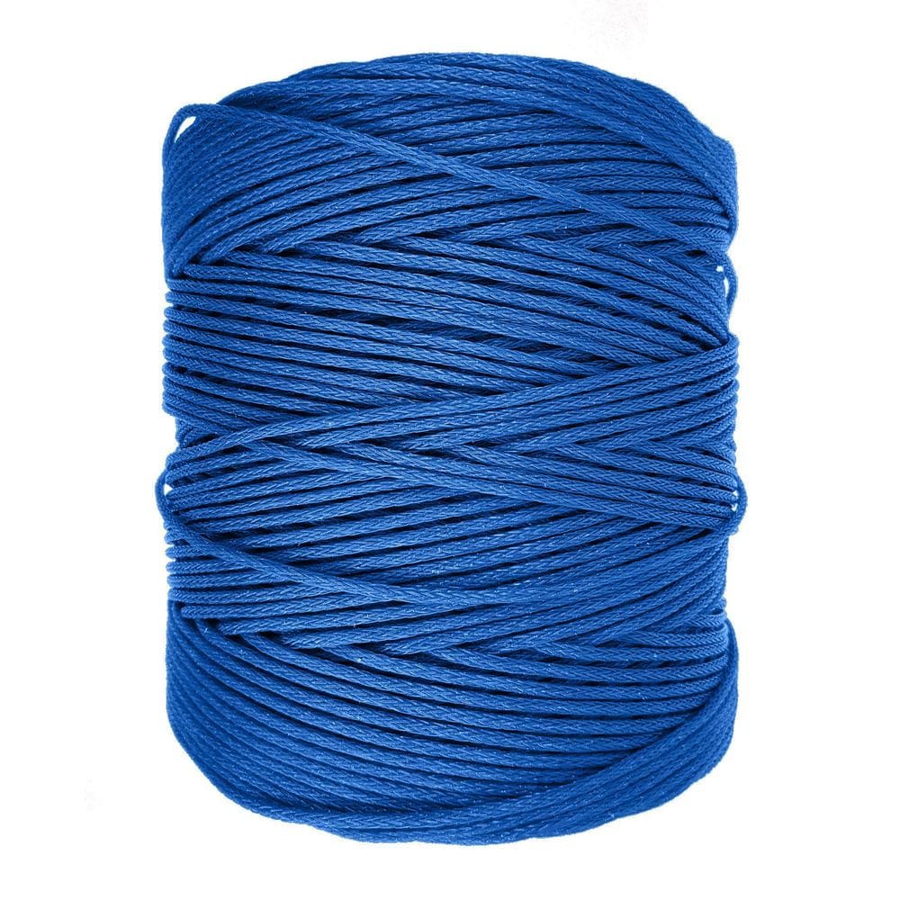 Bobina Corda Fio 6Mm Trançada Polietileno - Azul