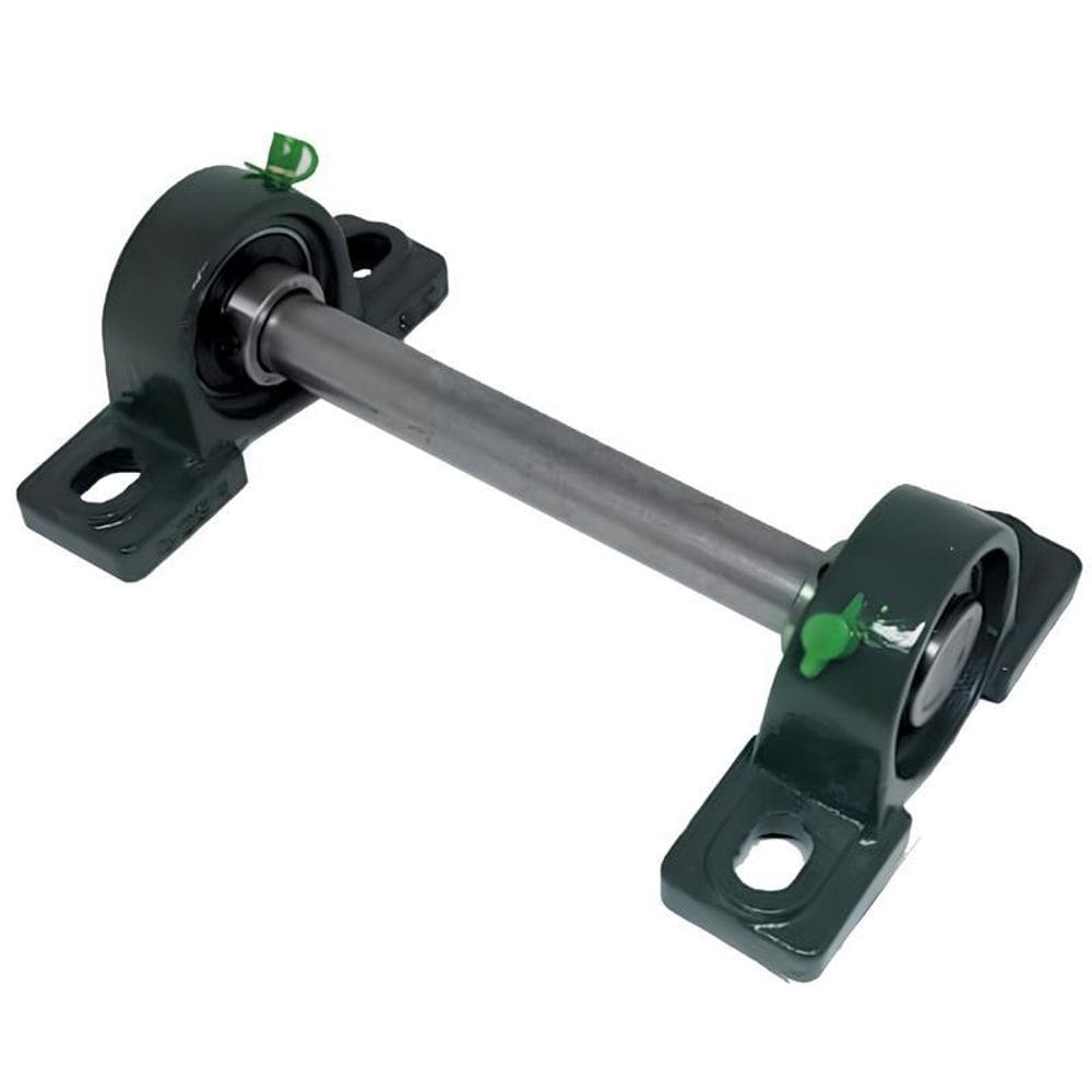 Kit 2 Mancal Pedestal P205 Com Rolamento 25Mm Com Eixo 65Cm