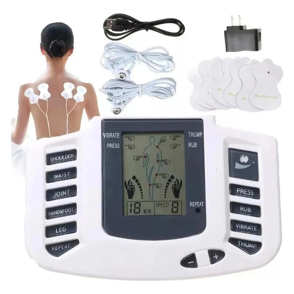 Aparelho Fisioterapia Portátil Choque Pulso Elétrico Digital