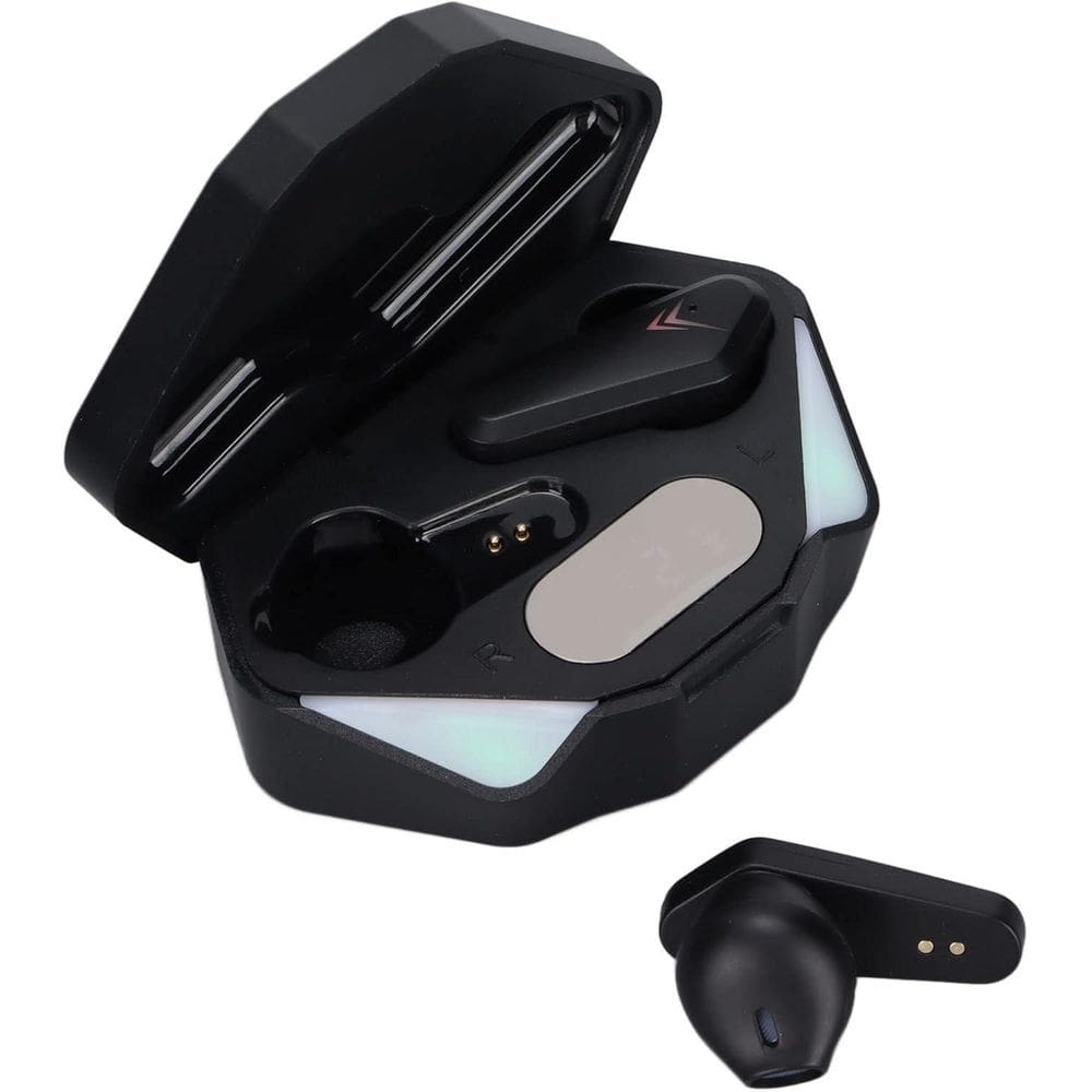 Fone De Ouvido Sem Fio Bluetooth 5.0 Preto Com Led