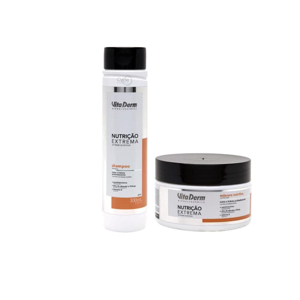 Kit Shampoo E Máscara Nutrição Extrema Vita Derm