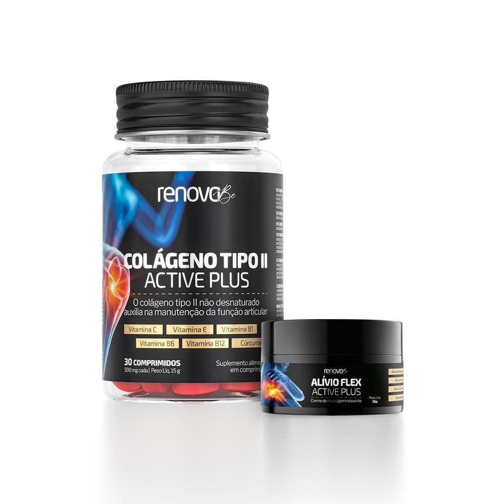 Kit 1 Pote Colágeno Tipo 2 Ossos E Articulações - Renova Be
