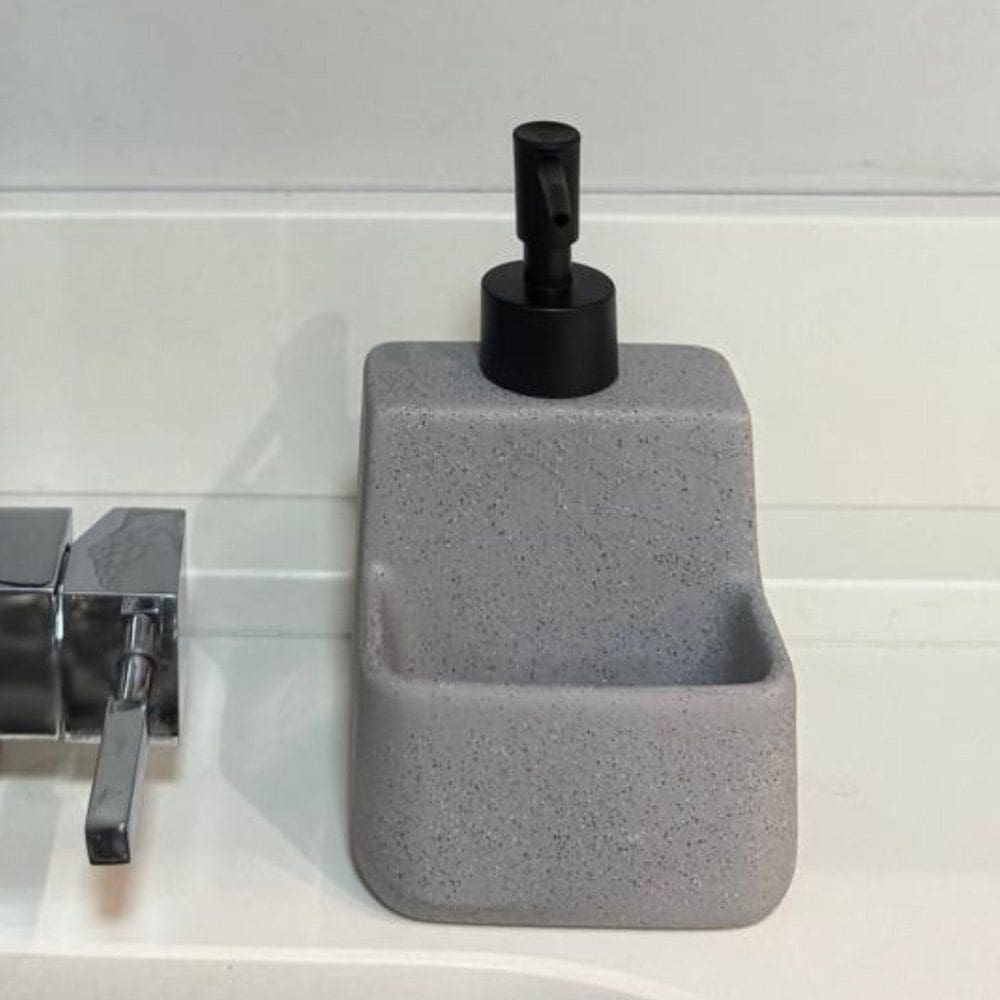 Porta Detergente Dispenser Cerâmica 430Ml Espaço Esponja