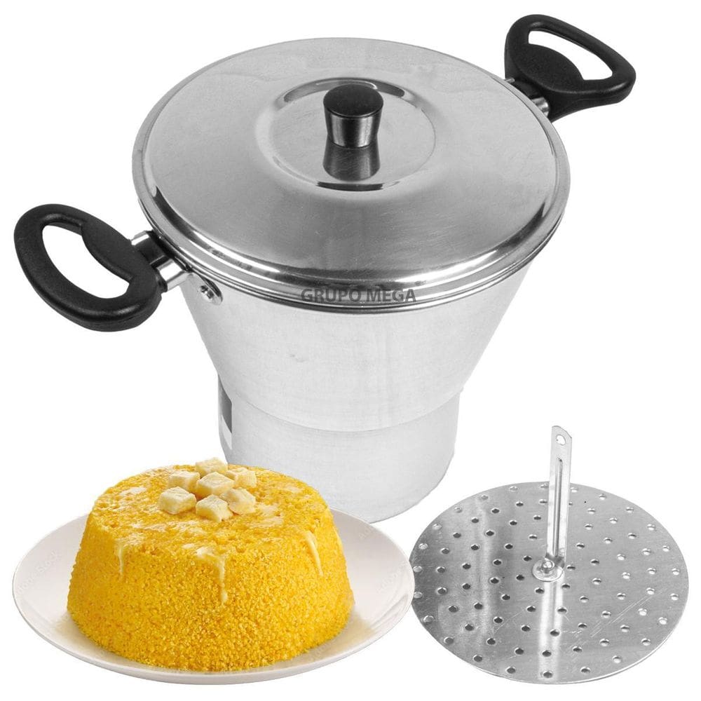 Cuscuzeira Individual Pequena Panela Cuscuz Cozimento Vapor