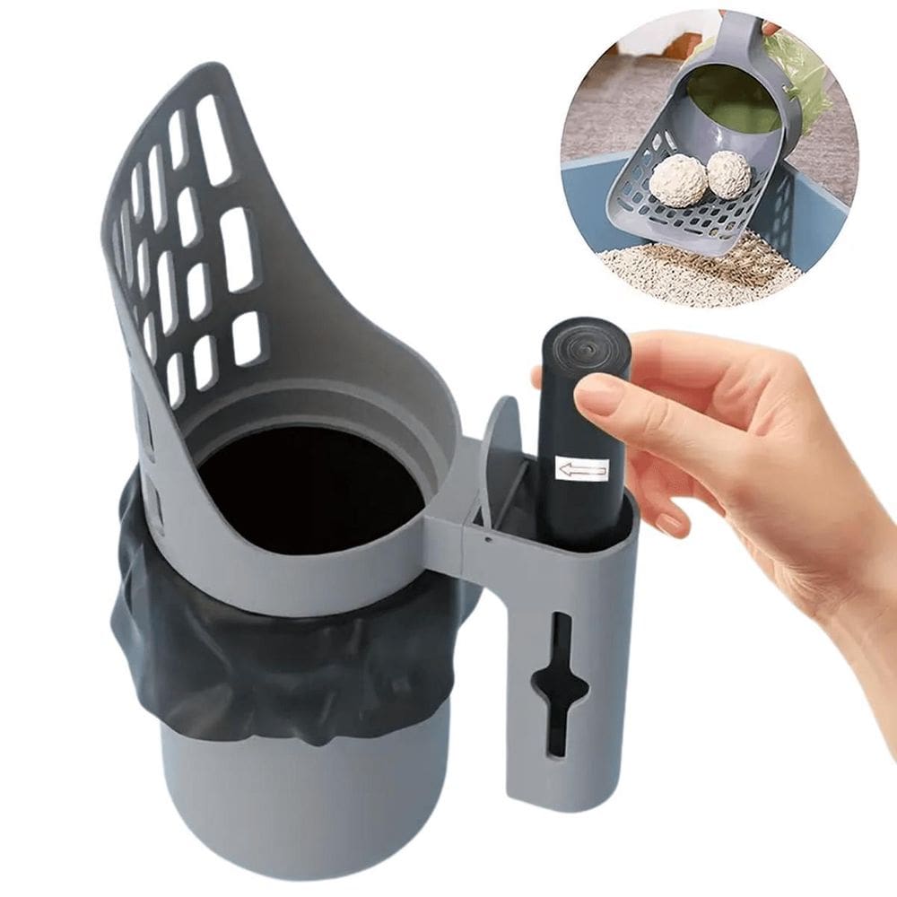 Pa Coletora Fezes Coco Areia Gato Higiênica Integrada Bolsa