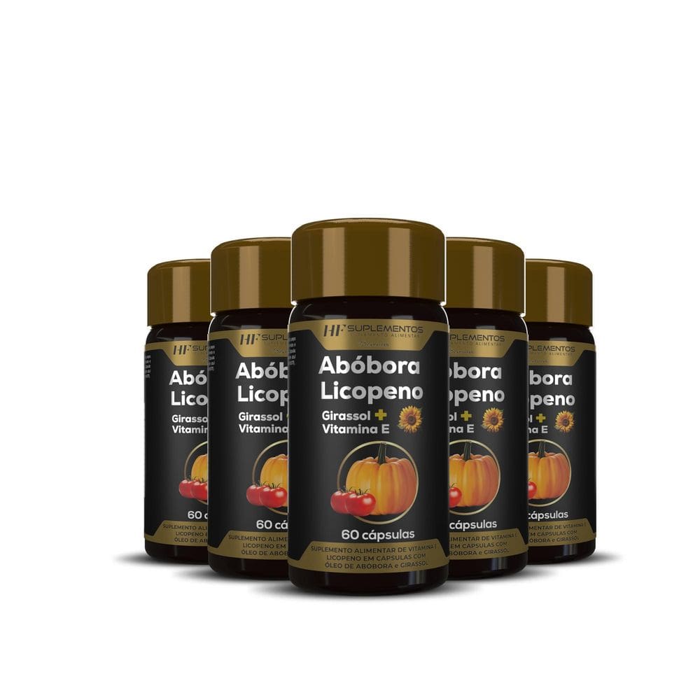 5X Óleo De Semente De Abobora Com Licopeno 60Caps Hf