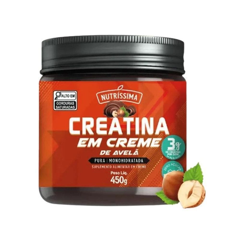 Creatina Em Creme De Avelã - Nutríssima 450G