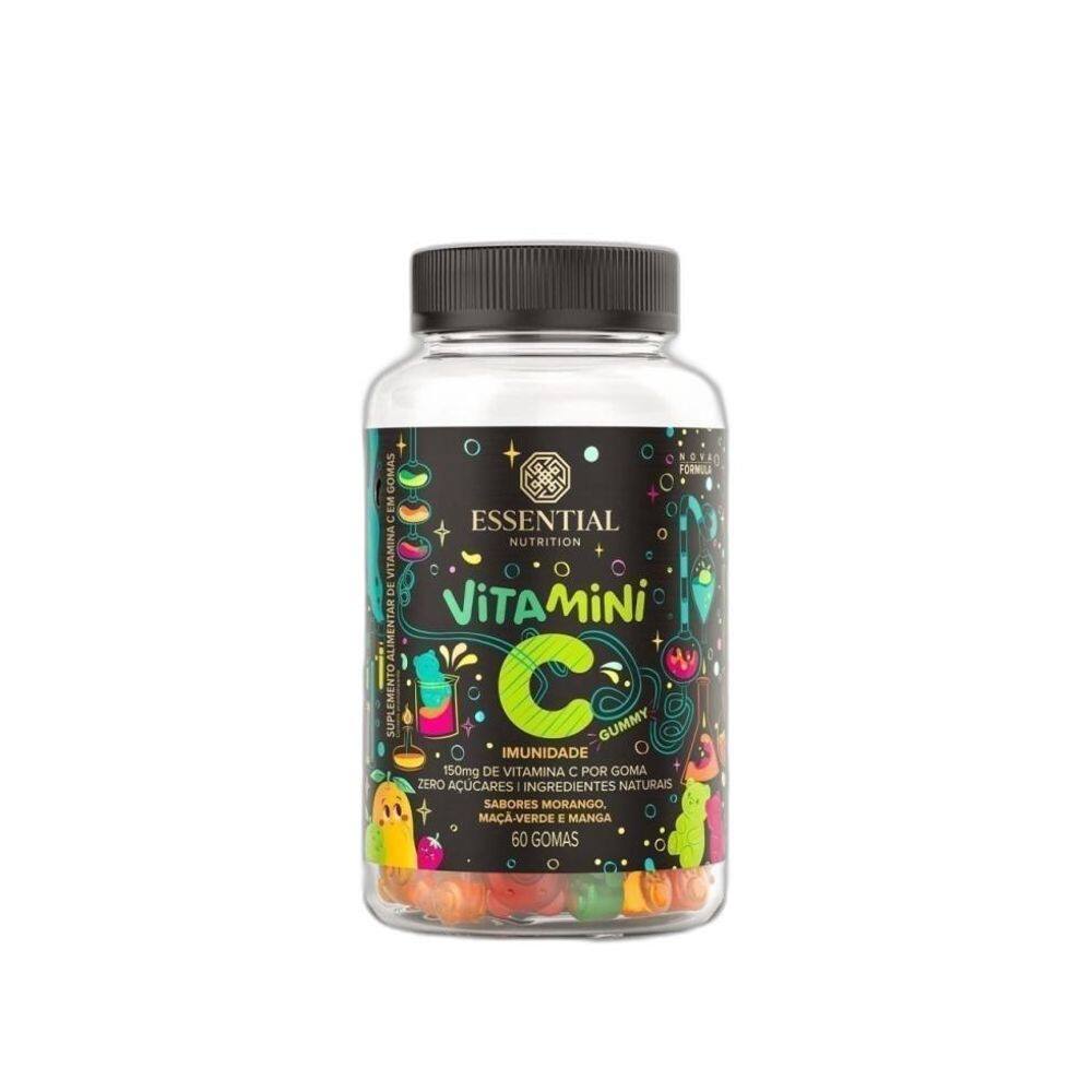 Vitamini C Gummy 150G 60 Unidades Sabor: Morango, Maçã-Verde