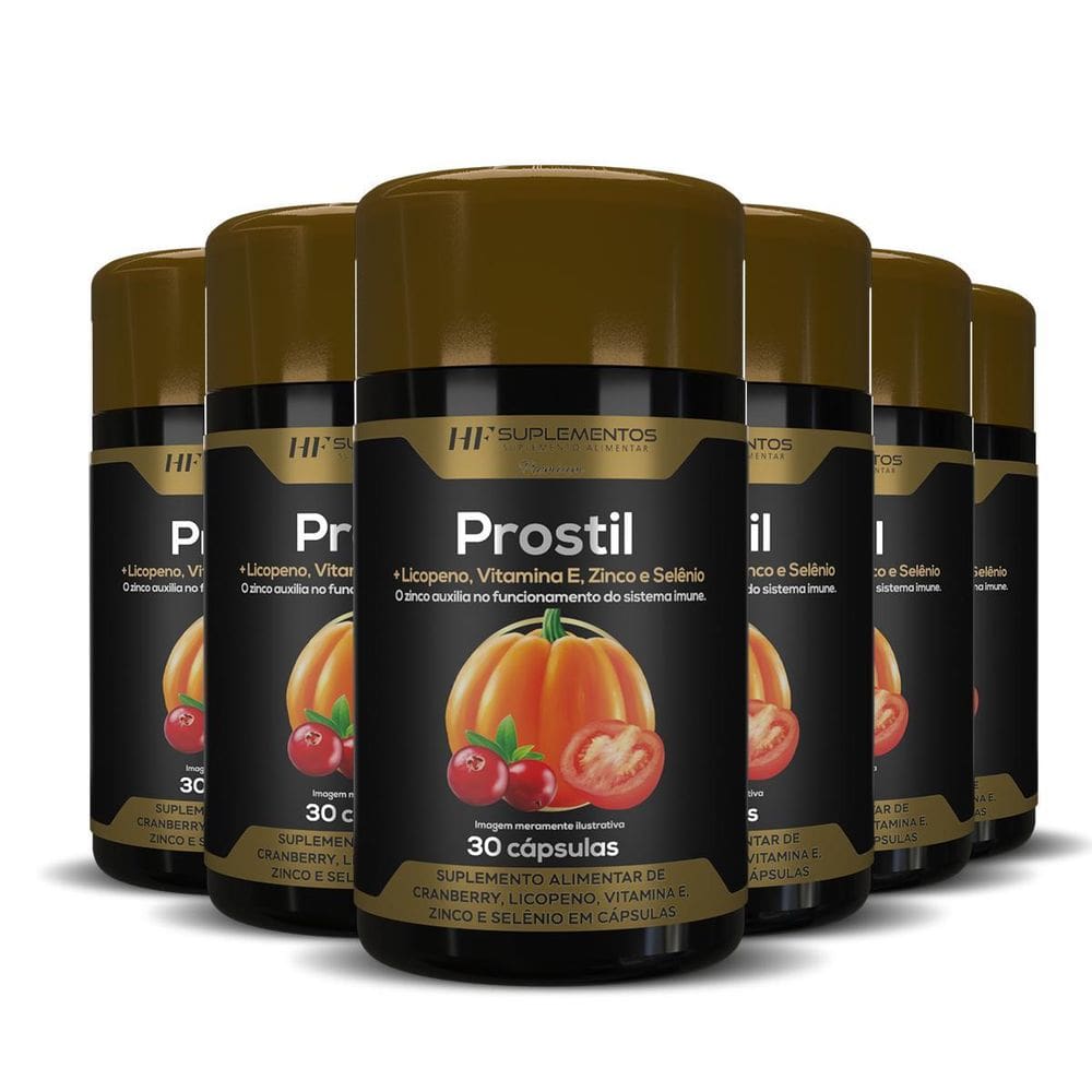 6X Prostil Oleo Semente De Abobora 30Caps Hf Suplementos