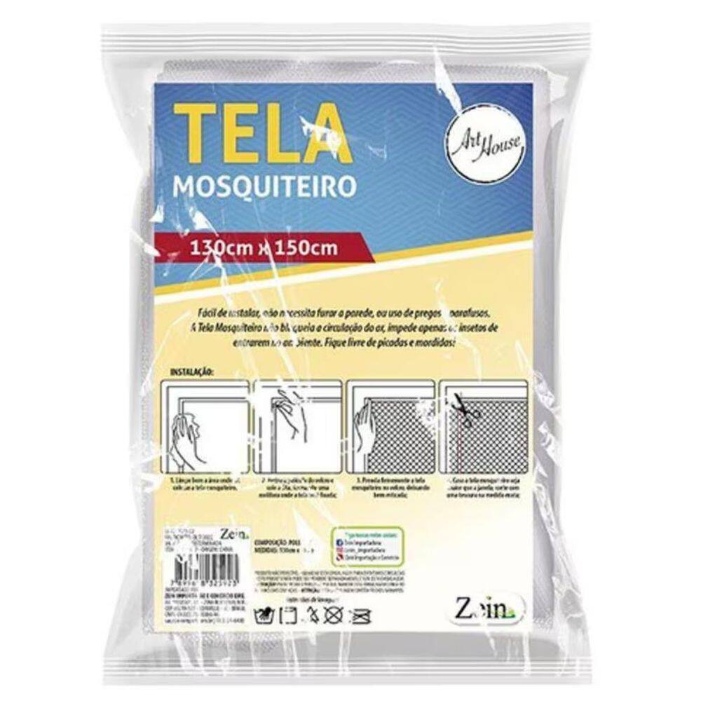 Tela Mosquiteira Janela Anti-Insetos 130 X 150 Cm Casa Lar