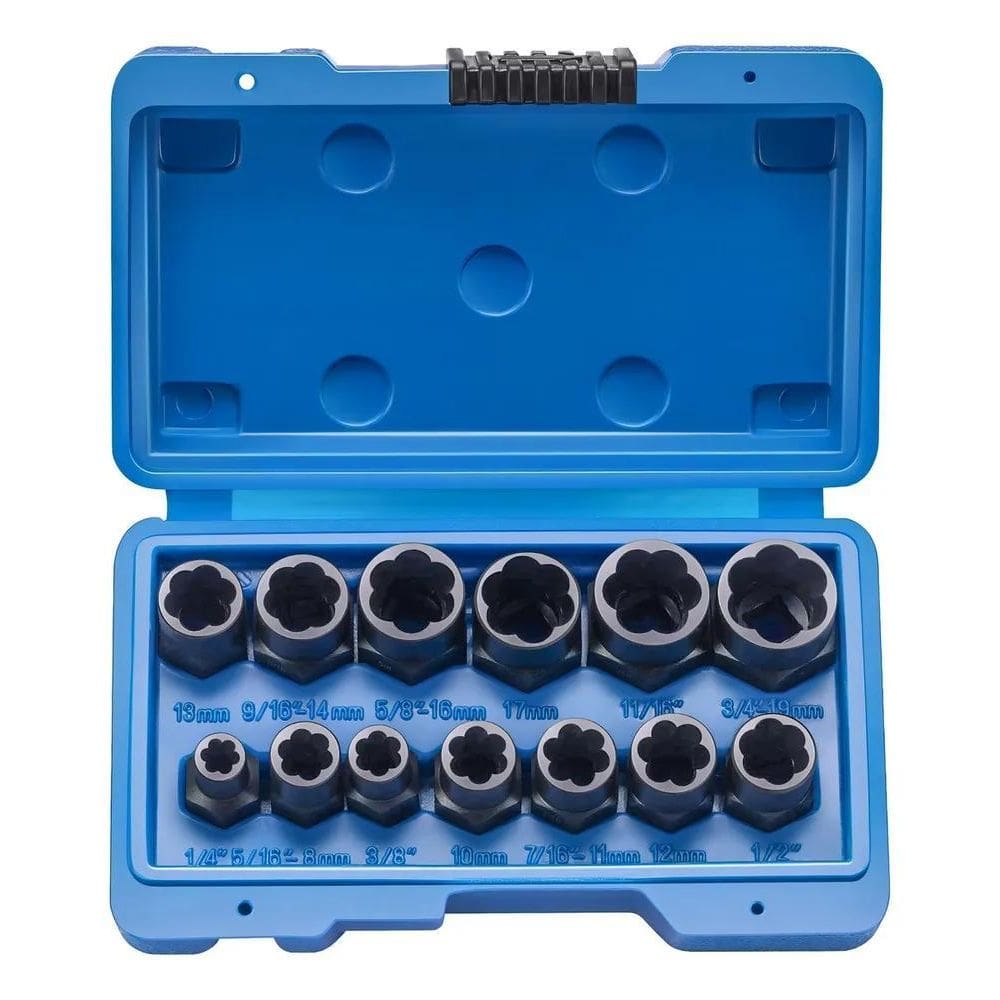 Kit De Extração De Parafuso E Porca De Impacto 13 Peças