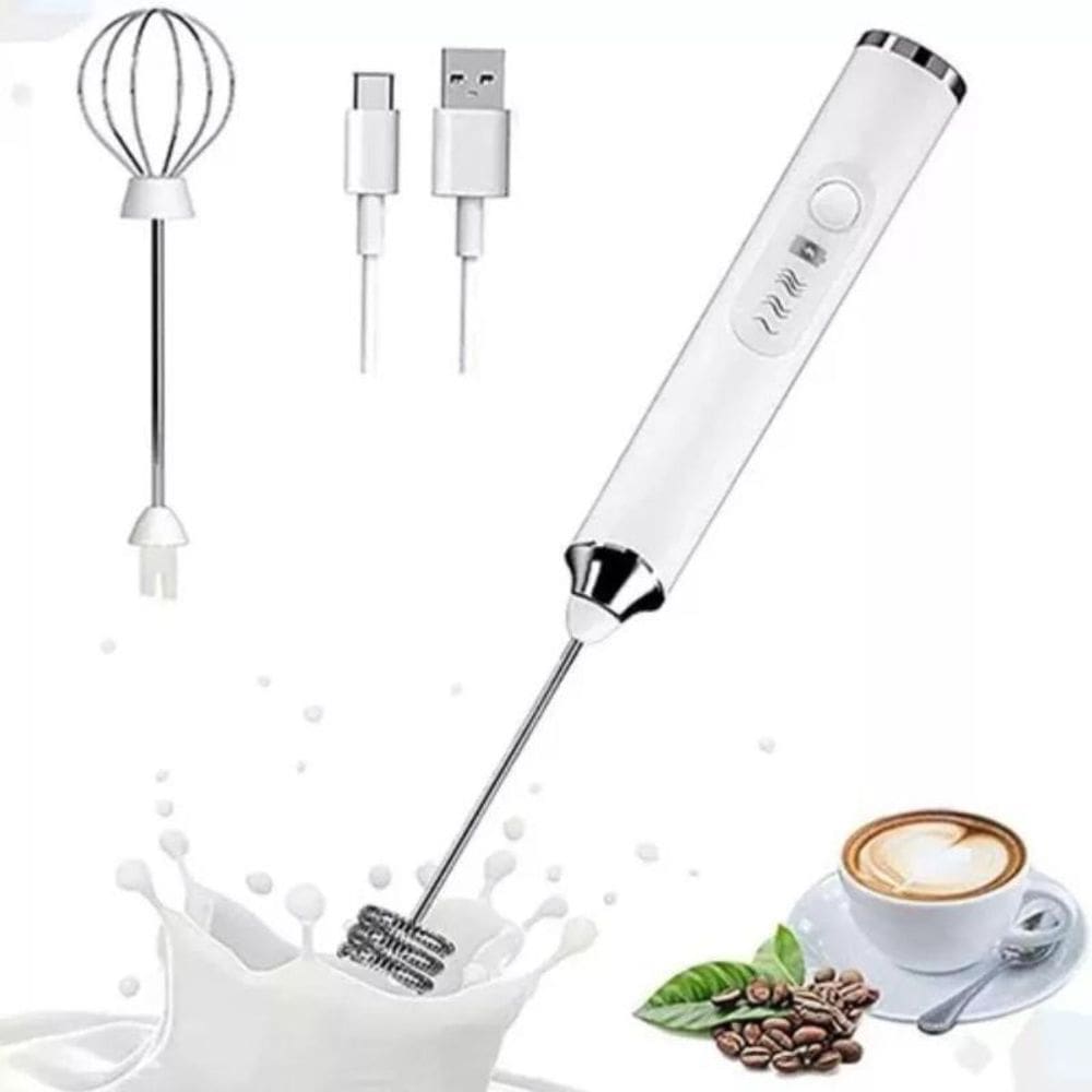 Mixer Misturador Bebida Multiuso Portátil, 3 Velocidades,