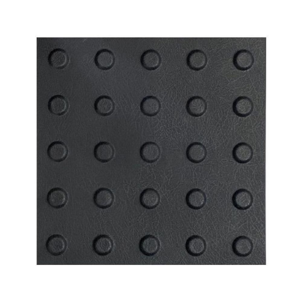 Kit 10 Pisos Tatil Alerta Preto Texturizado Pvc 25X25Cm