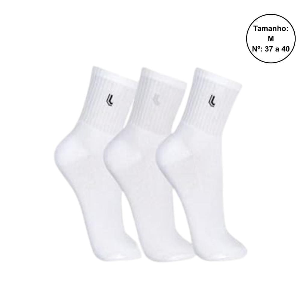 Kit 3 Pares Meias Lupo Cano Médio Unissex 03148