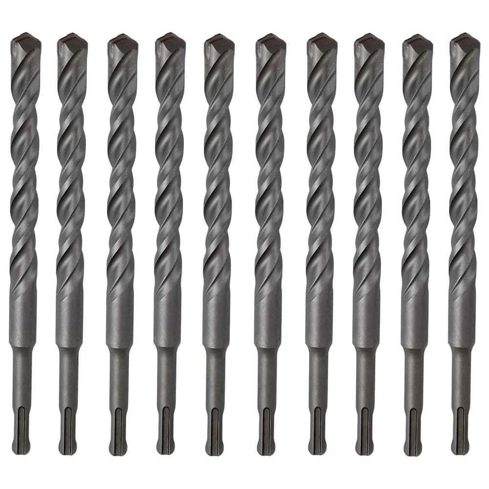 Broca Vídea Fura Parede Concreto 12Mm X 160Mm Sds Plus 10 Un