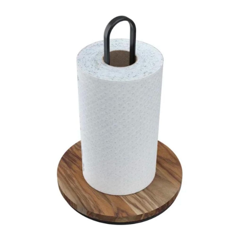 Porta Papel Toalha Suporte Rolo Guardanapo Madeira Rustico