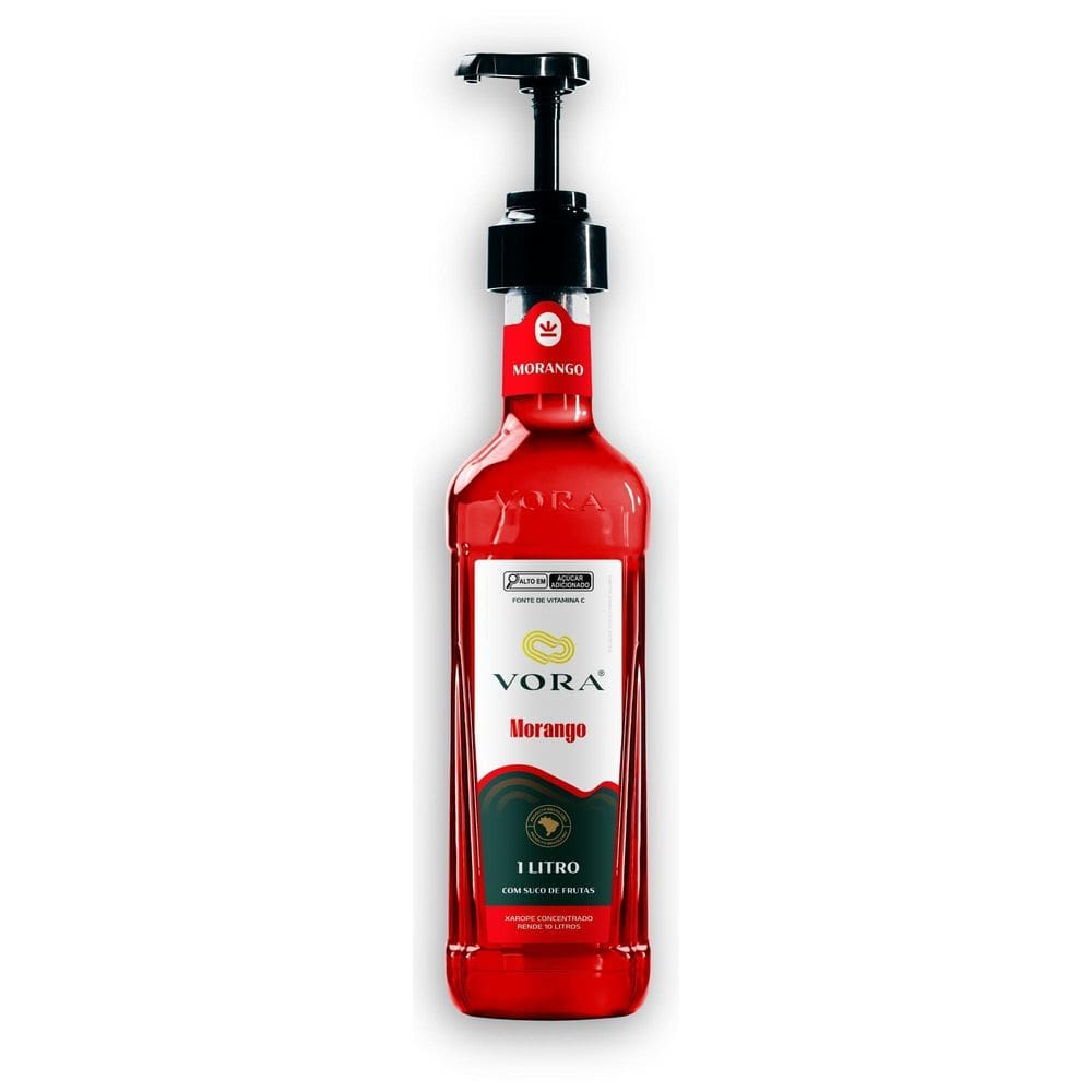 Xarope Concentrado Vora Morango 1000Ml