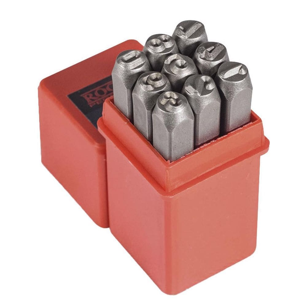 Jogo Punção De Algarismo 9 Peças - 2,5Mm  60,0003  - Rocast