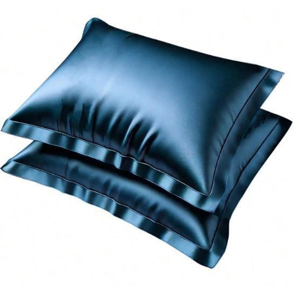 Kit 2 Fronha De Cetim Com Aba Elegante Antifriiz Cabelo Capa