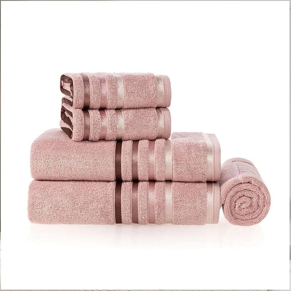 Jogo Toalhas / Banho Em Algodão 5 Peças Lumina Karsten