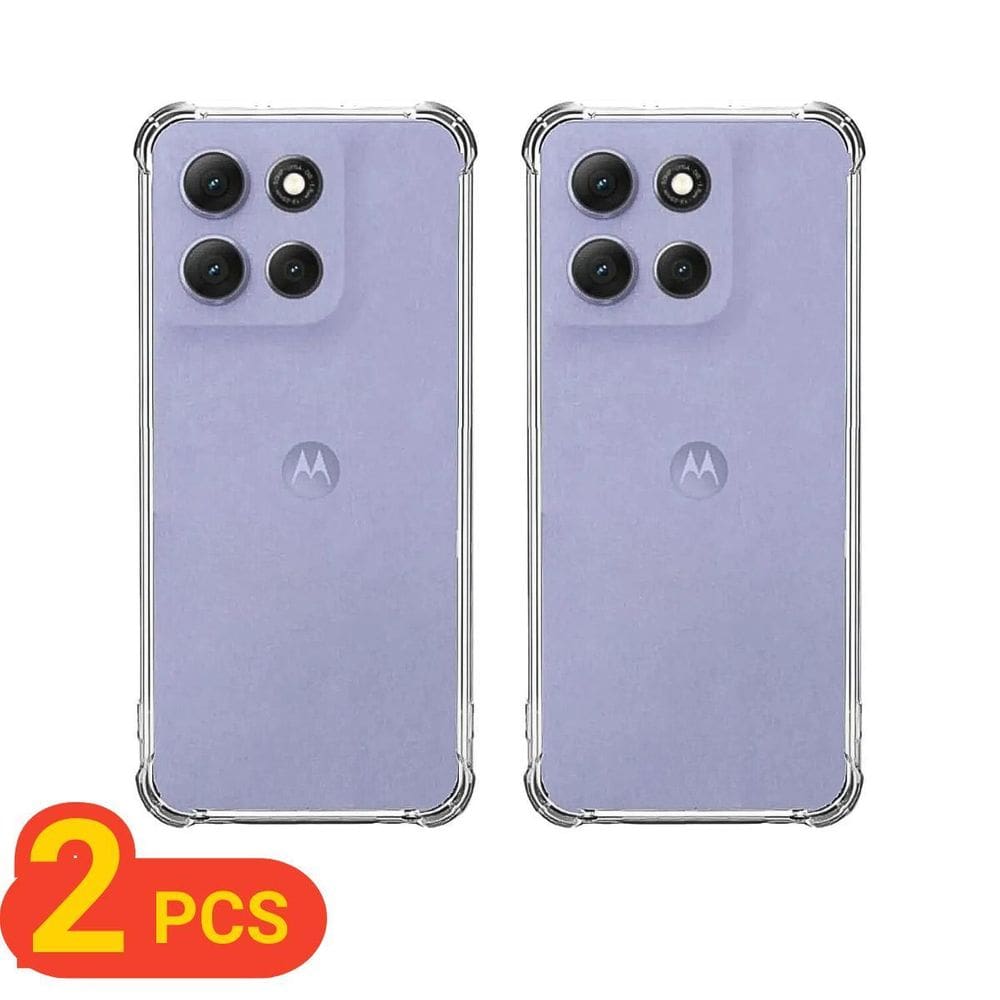 Kit 2 Capinha Transparente Compatível Para Motorola Moto G86