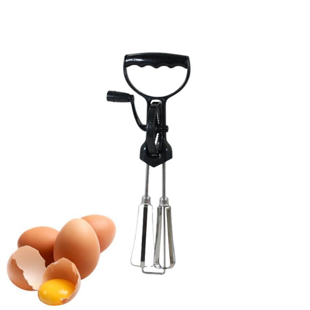 Batedeira Manual De Ovos Manivela Giratória 31X9,5Cm