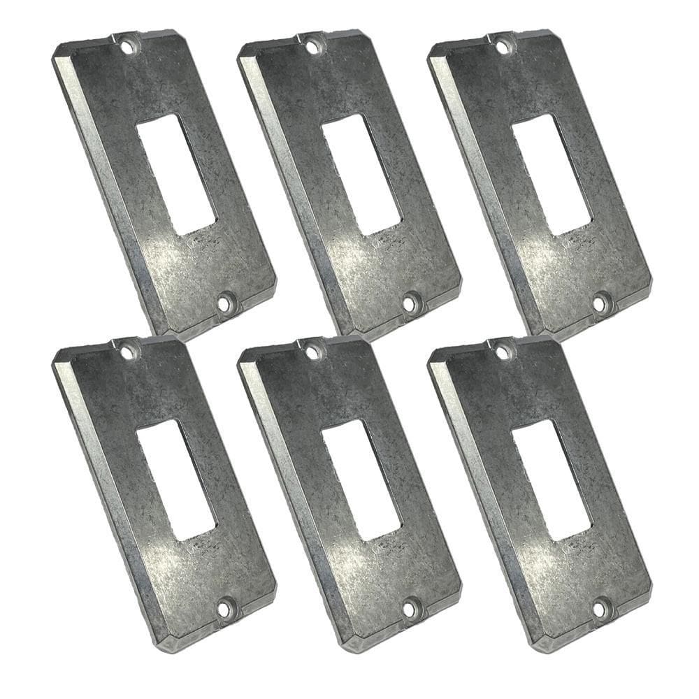 Kit 6 Tampa Espelho Condulete 1 Posto 1 Tomada 3/4` Alumínio