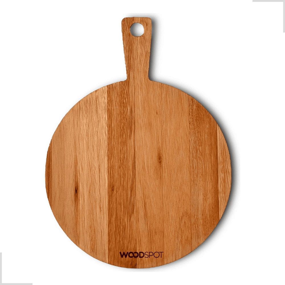 Tábua Madeira Servir Pizza Pegador Madeira Rústica 30Cm