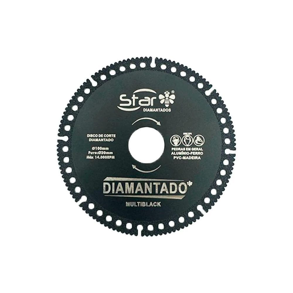 Disco De Corte Multiblack 100X20 - Dc-100-Mb