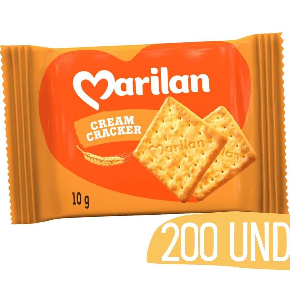 Biscoito Cream Cracker Marilan Sache 10G - 200 Unidades
