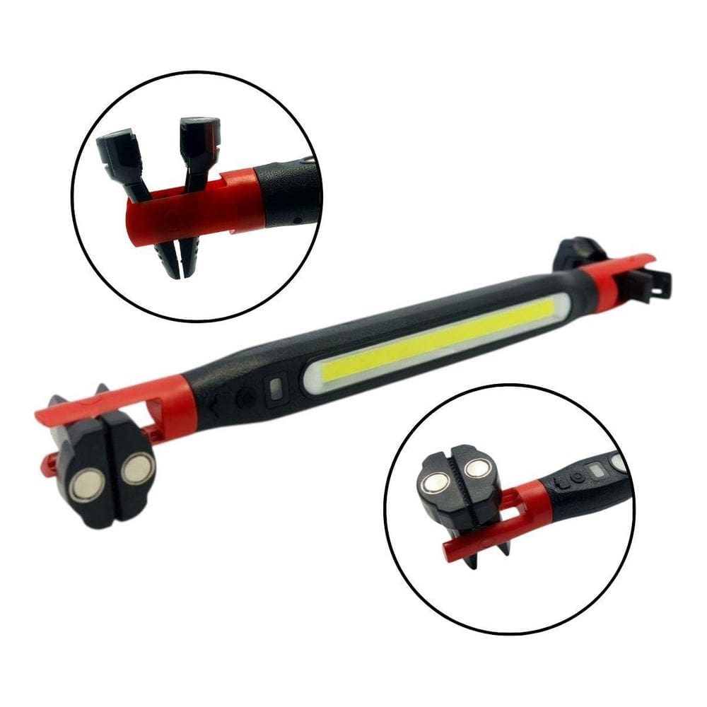 Lanterna Luz Recarregável Trabalho Mecânico Gancho Ímã Led