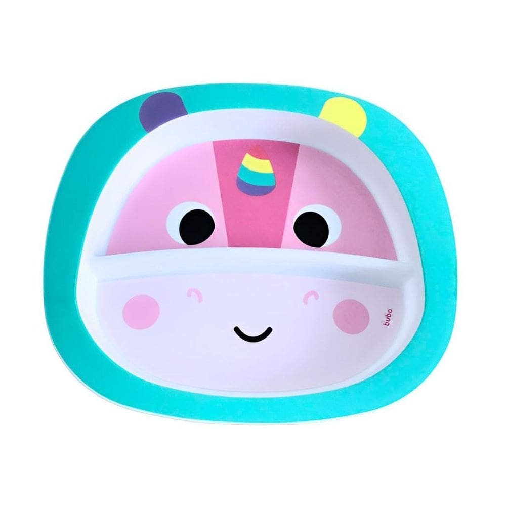 Pratinho Infantil Bubazzo Unicórnio Divisórias 16292 Buba