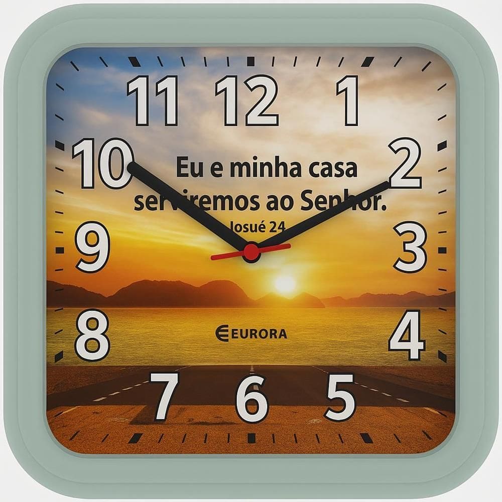 Relógio De Parede Eurora Ref: 6523-205 Bíblico - Josué 24