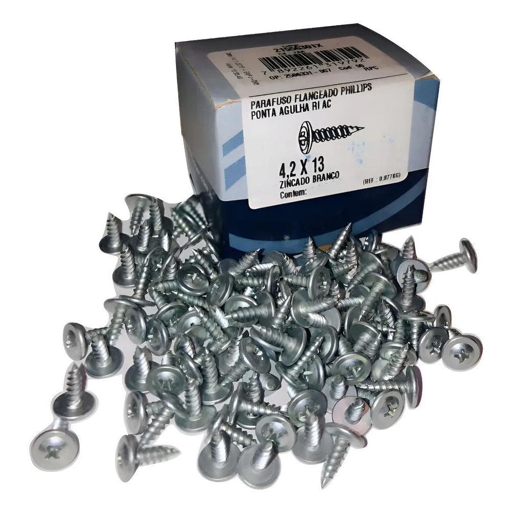 Parafuso Flangeado 4,2 X 13Mm Forro, Drywal / 1000