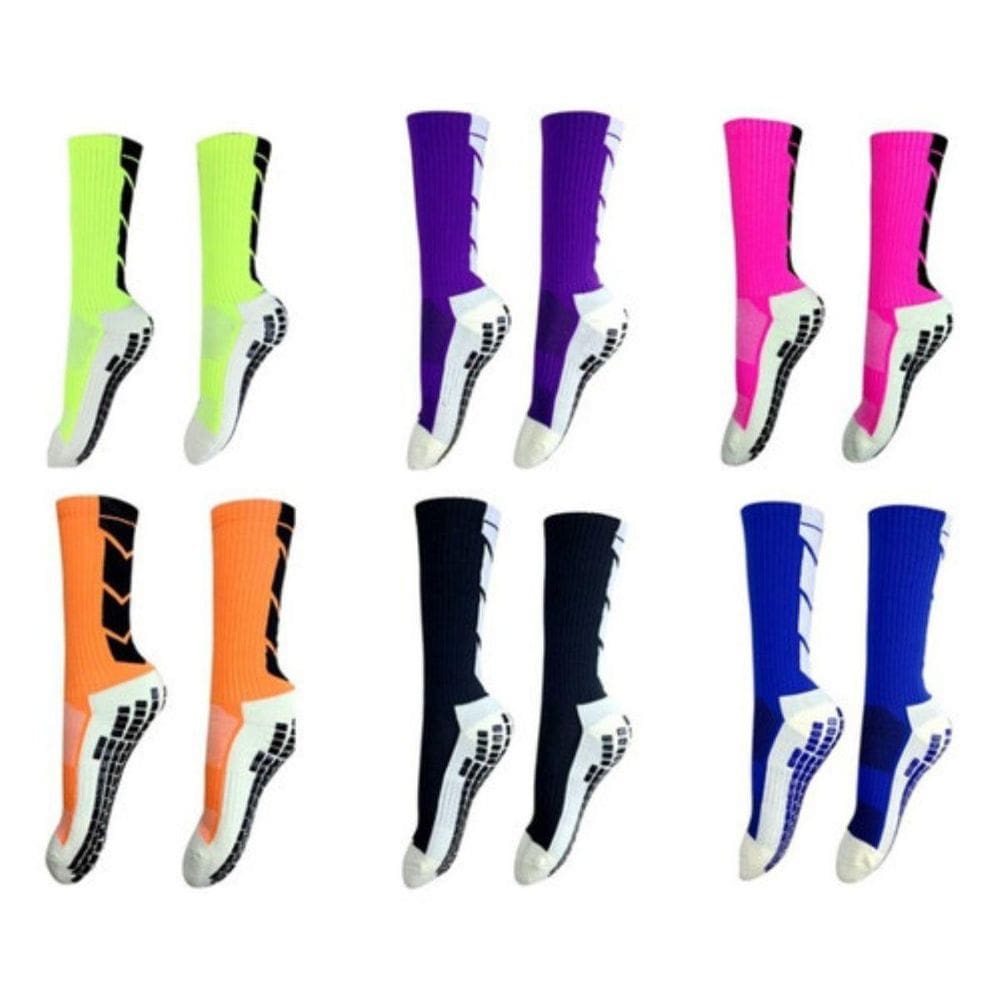 Kit 6 Pares De Meia Esportiva De Futebol Antiderrapante