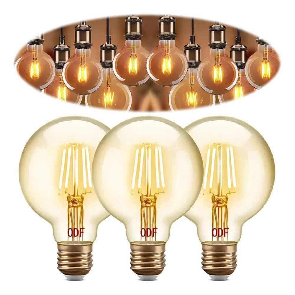 Kit 3 Lâmpada Led Filamento Grande Gl Bivolt   110V / 220V