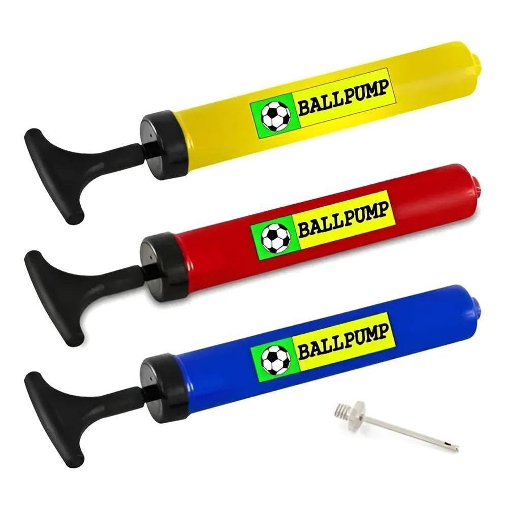 Bomba De Ar Para Encher Bolas Com 1 Bicos Cor Variada