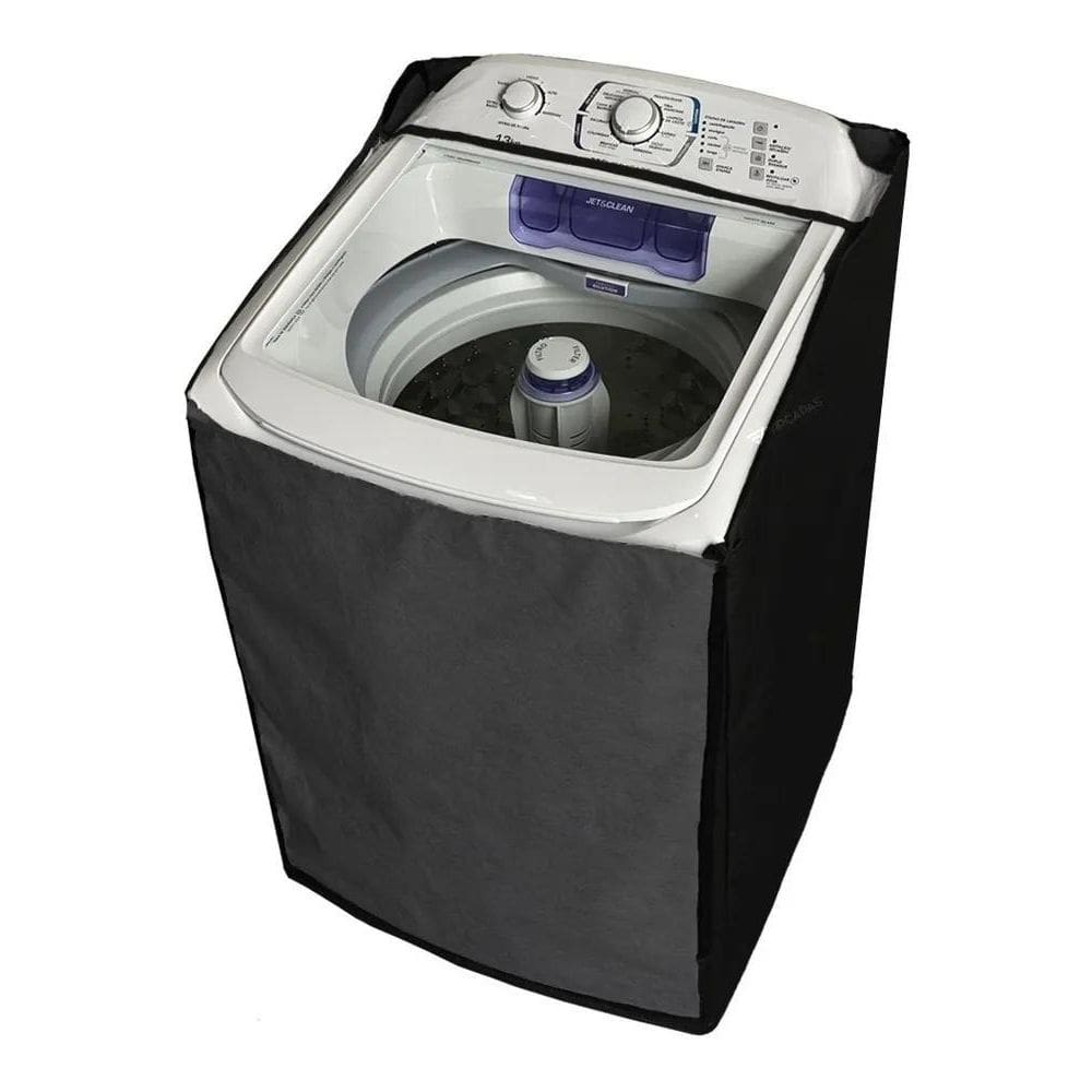 Capa Maquina Lavar Electrolux 11 12 13 15 16 17 Kg Z Preto