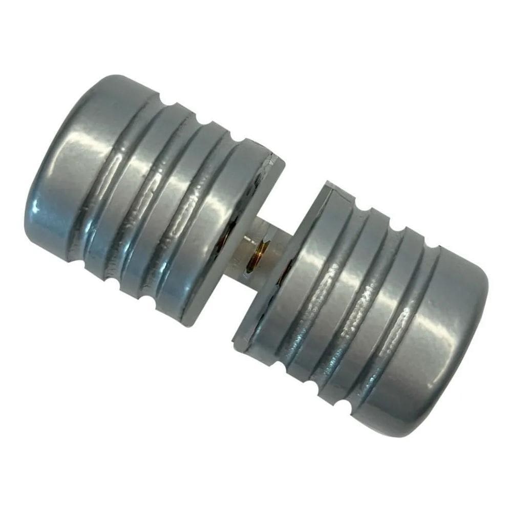 Puxador Para Box E Porta De Vidro Blindex 1 Cinza Frisado