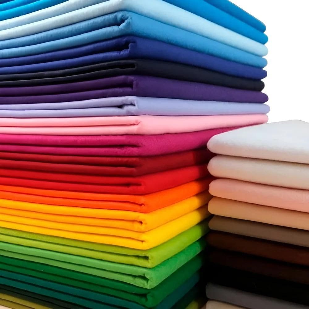 Feltro Liso Santa Fé Variedade De Cores 50Cm X Branco