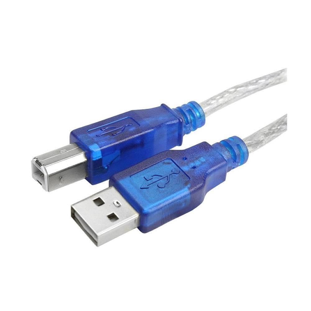 Cabo Usb Impressoras Macho+B Macho Usb 2.0 Cristal 1,8M